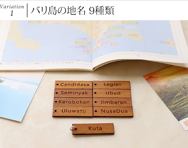 バリ島の地名　プレート