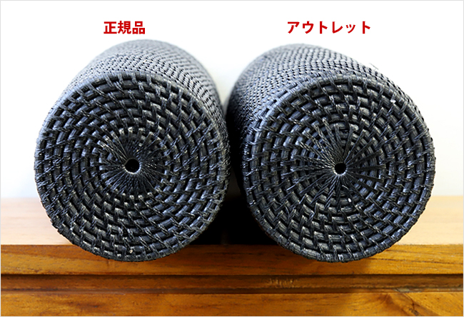 ���A�E�g���b�g Dustbox Luxury Black Rattan(Long Type)���܎~�߃����O�t��  ������� �S�~�� ���r���O �Q�� ���ʏ� �g�C�� �V���Z�e�B�b�N���^�� �l�H���^�� �֘A�摜3