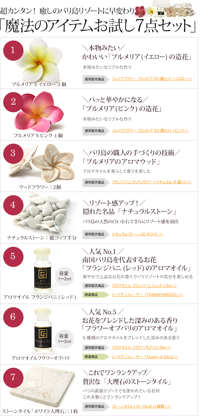 7点セットの内容