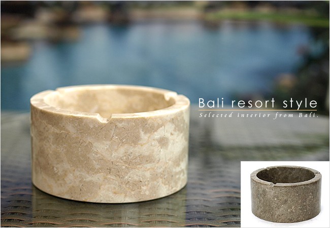 置き型灰皿 天然大理石 未使用12.5cm Ashtrey marble new アッシュトレイ(マーブルストーン)M 灰皿 大理石 おしゃれ 屋外 重い