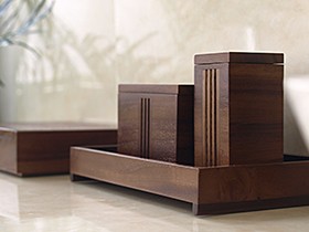 アメニティ―ケース　木製