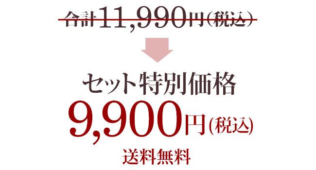 セット特別価格9,900円(税込)送料無料