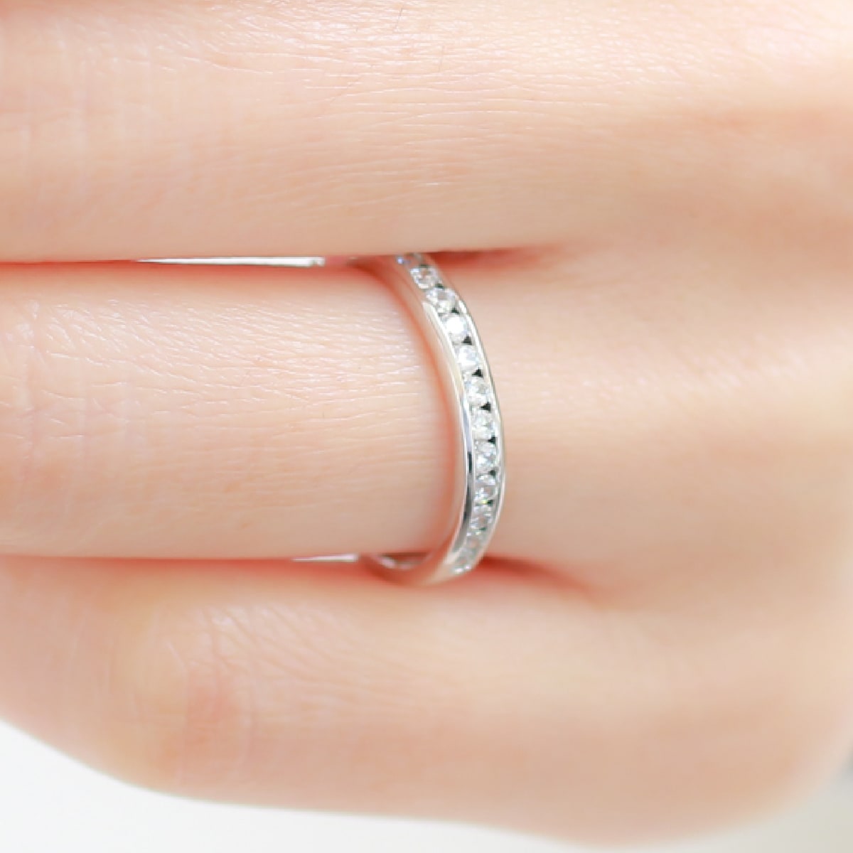 エタニティ リング ダイヤモンド プラチナ900 指輪 ブランド 天然