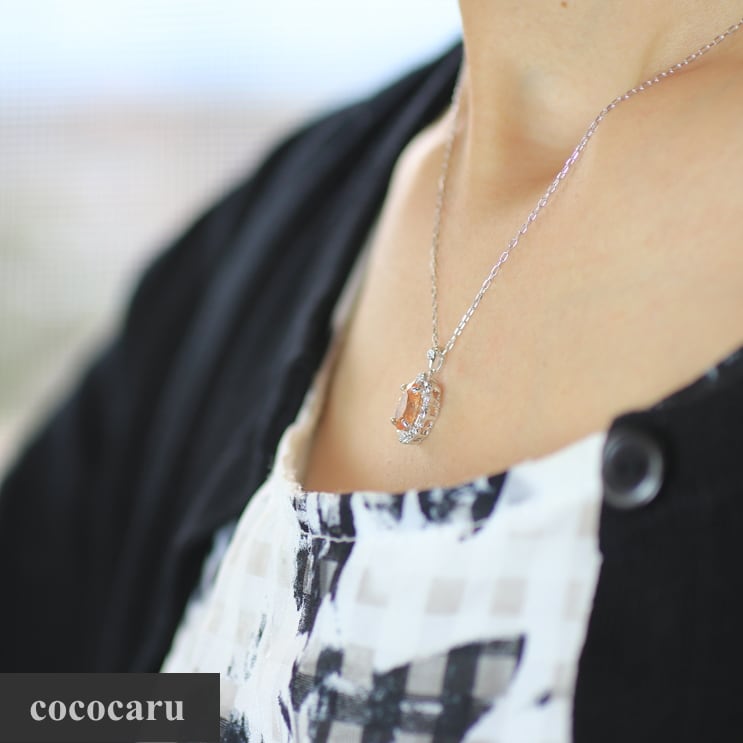 cococaru（ココカル） k10ネックレス 選べるカラーストーン ネックレス
