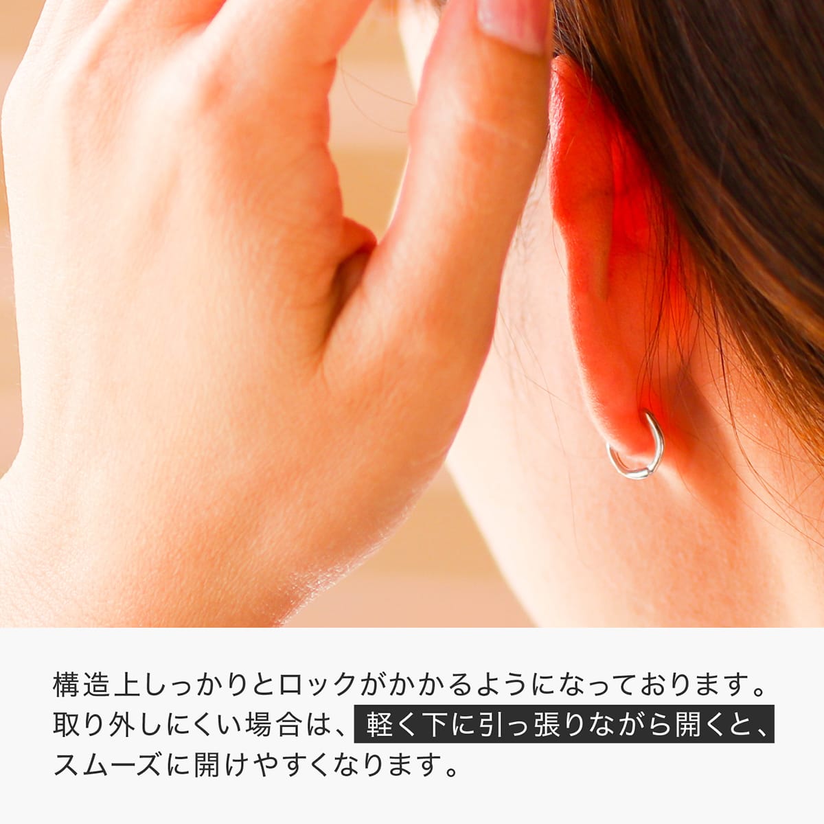 cococaru ピアス フープピアス パイプピアス k10 イエロー