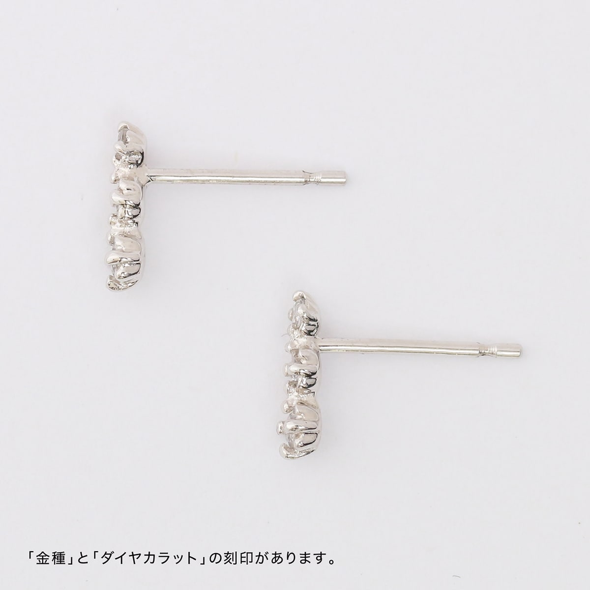 cococaru ピアス ダイヤモンド プラチナ 天然ダイヤモンド 金属