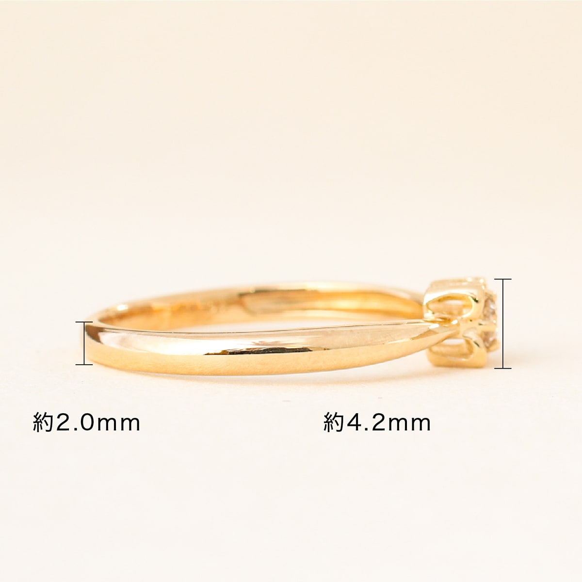 cococaru（ココカル） 指輪 一粒 ダイヤモンド リング レディース