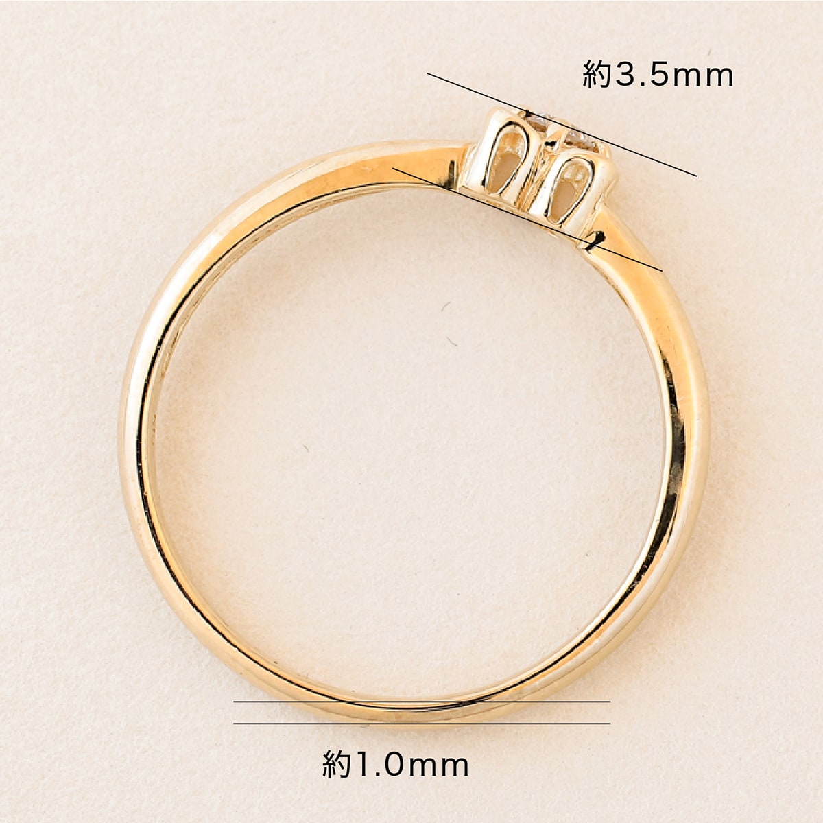 cococaru（ココカル） 指輪 一粒 ダイヤモンド リング レディース