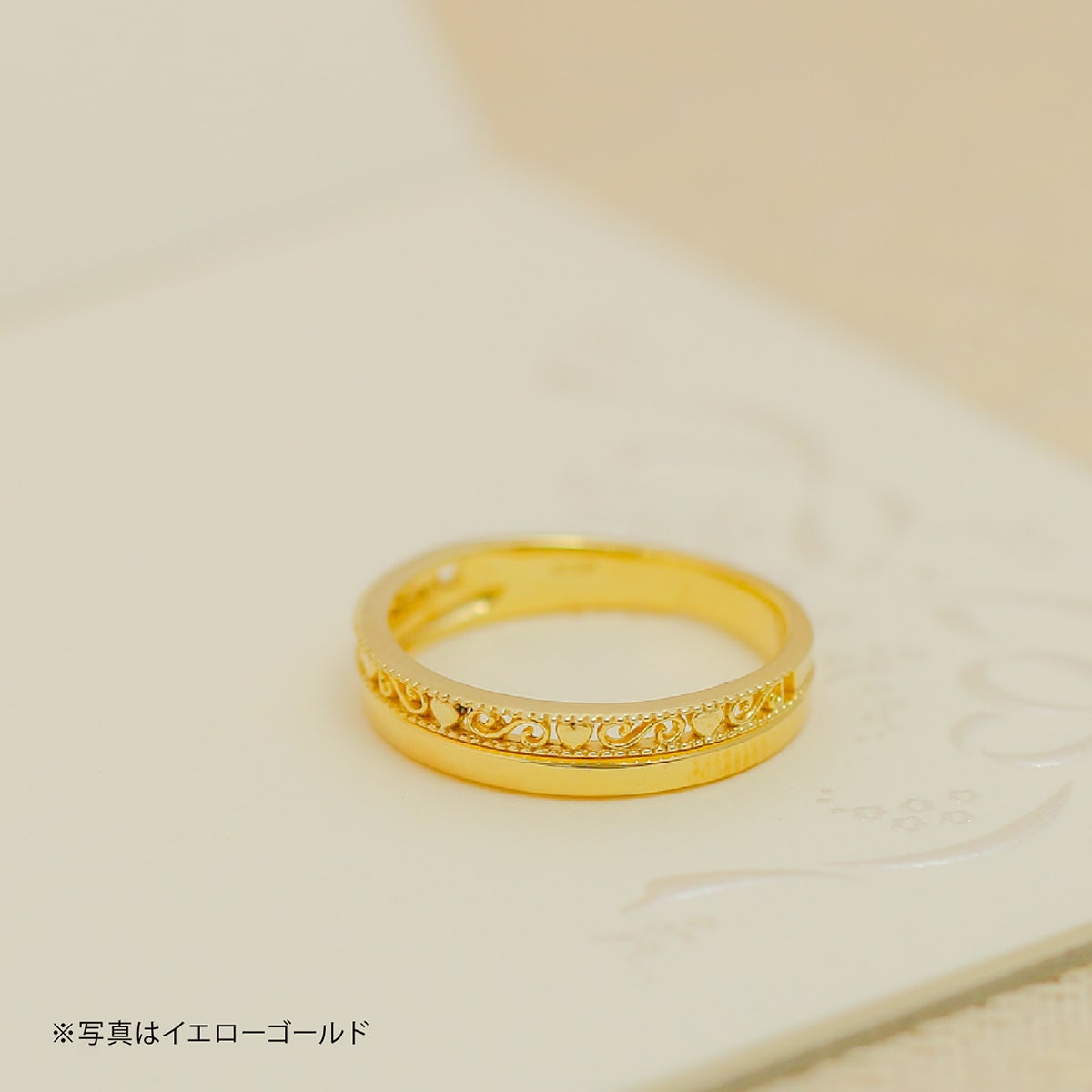 cococaru（ココカル） 指輪 レディース リング 地金 k18 イエロー