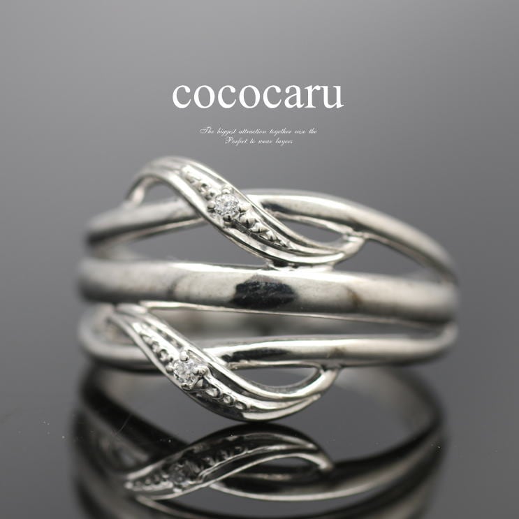 cococaru（ココカル） 指輪 ダイヤモンド リング レディース シンプル