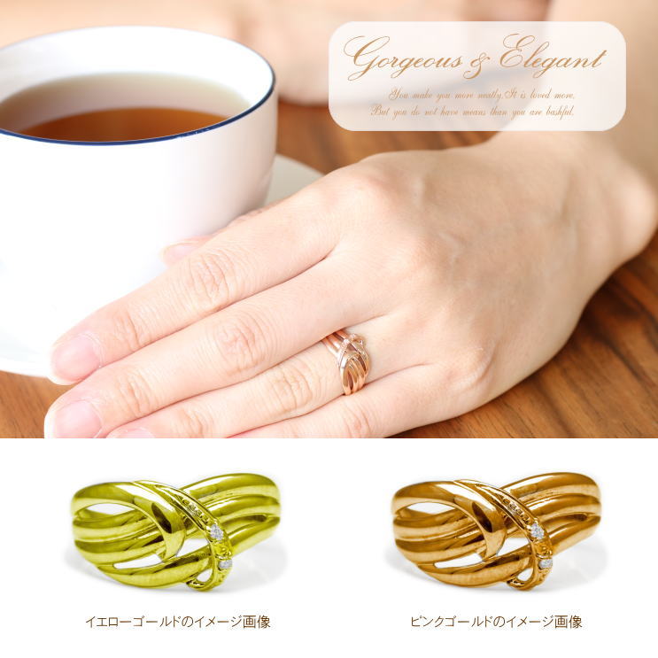 cococaru（ココカル） 指輪 ダイヤモンド リング レディース シンプル 