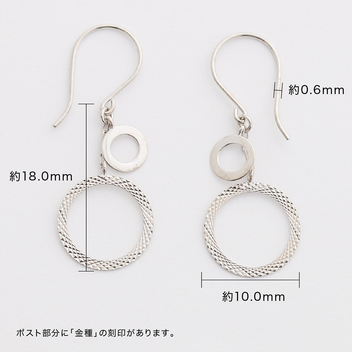 cococaru（ココカル） ピアス フックピアス k10 イエローゴールド