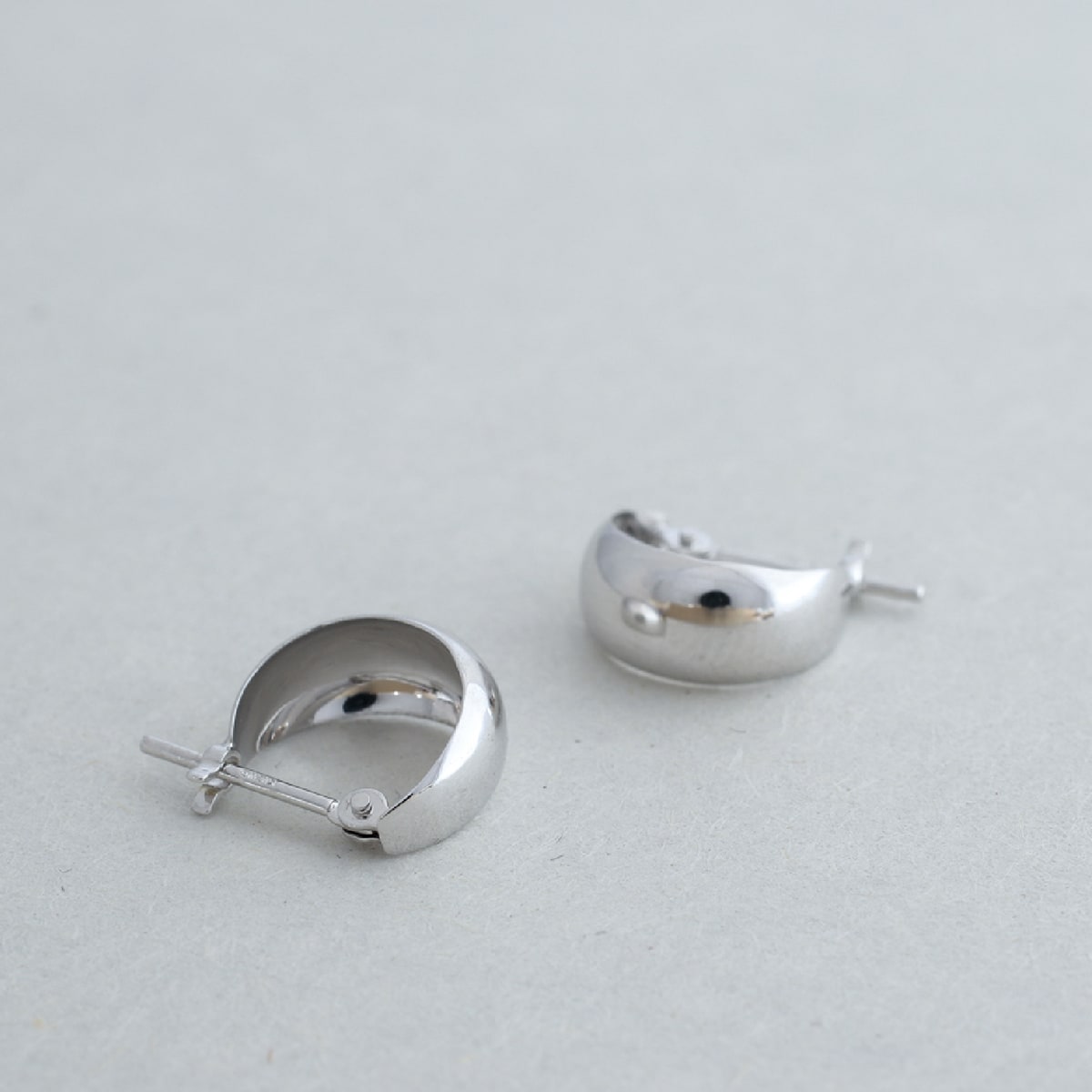 cococaru ピアス 月甲 フープピアス k10 イエローゴールド