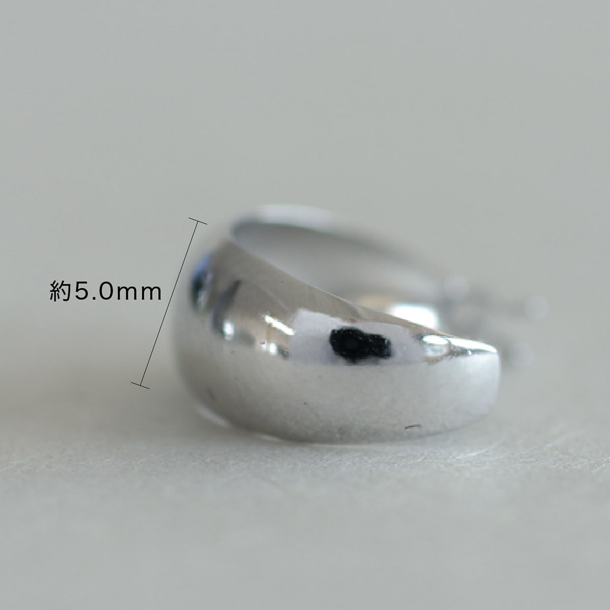 cococaru ピアス 月甲 フープピアス k10 イエローゴールド