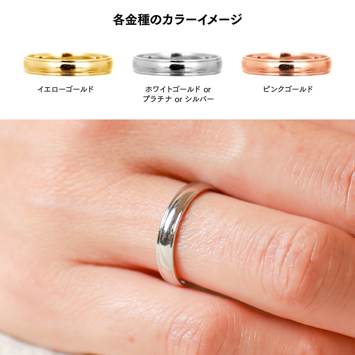 cococaru（ココカル） 指輪 レディース リング 地金 k10 イエロー