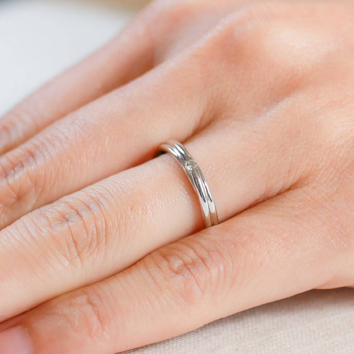 結婚指輪 マリッジリング 安い プラチナ900 ダイヤモンド 2本セット