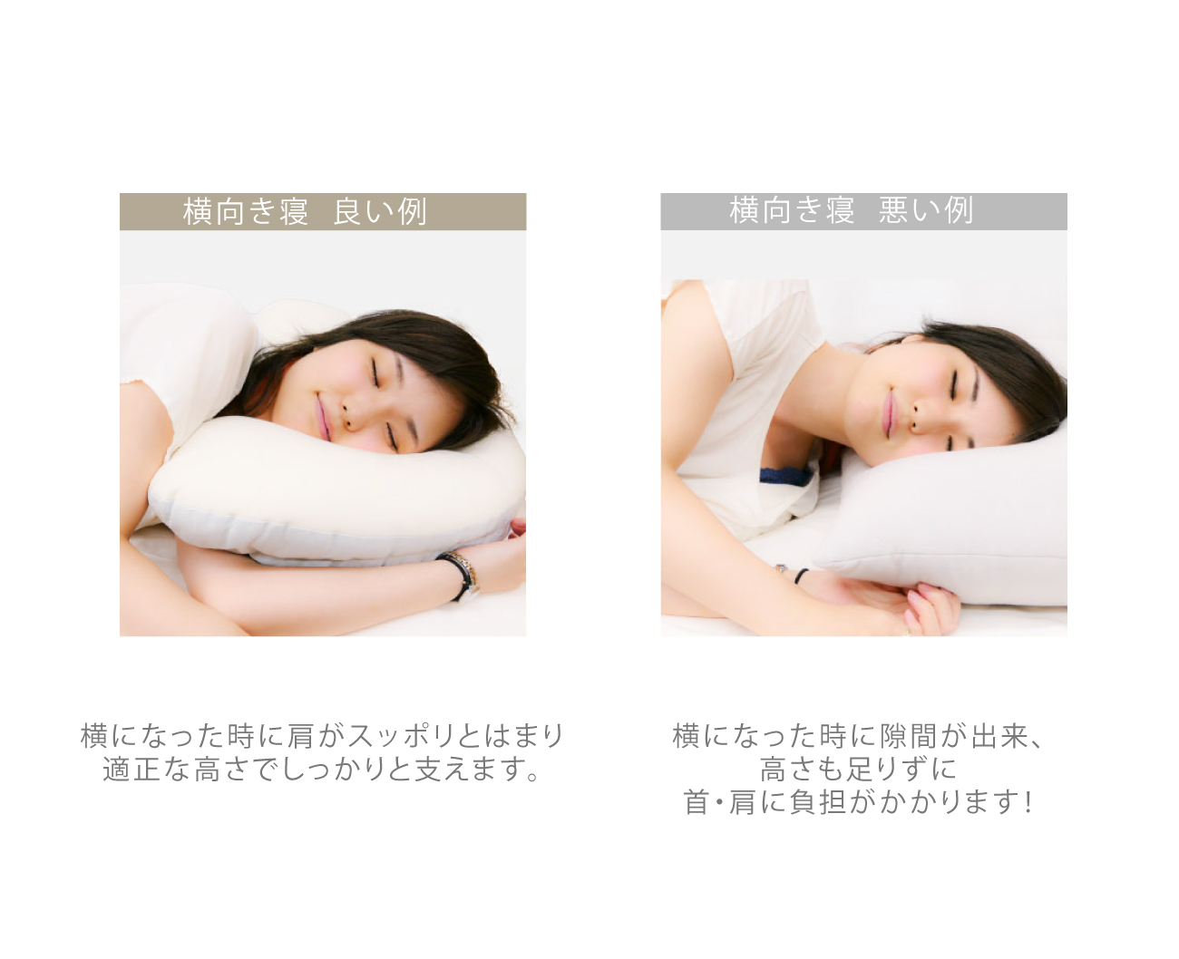 枕 横向き 横向き寝用 YOKONEGU 横向き 横寝 いびき 肩こり 首こり 