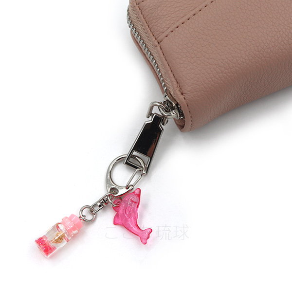 イルカ マリンボトル ペアキーホルダー /沖縄 お土産 雑貨（M便