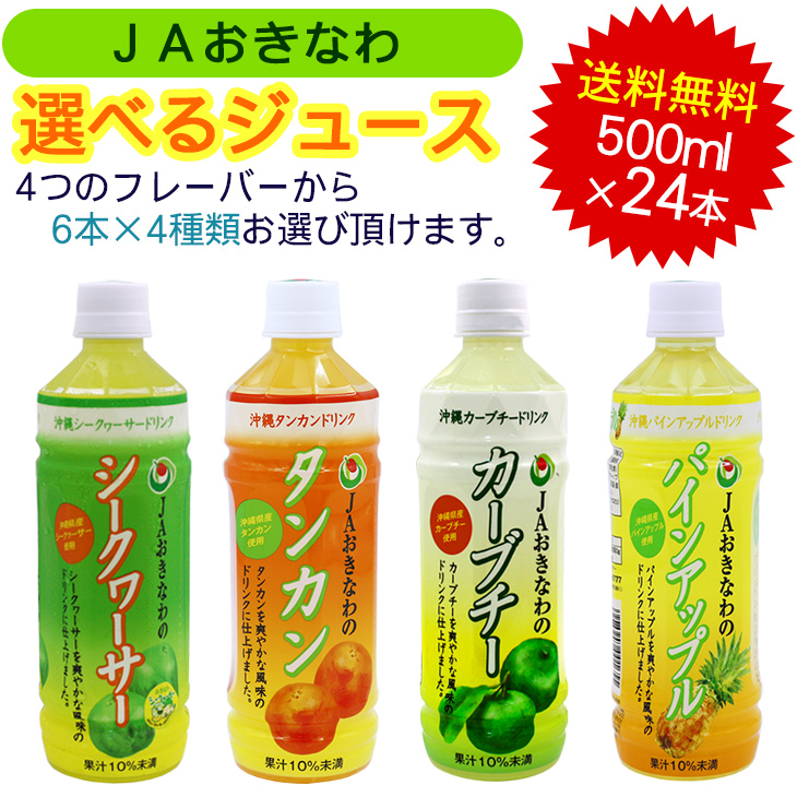 JAおきなわ 選べるジュース 500ml×24本 /パインアップルジュース