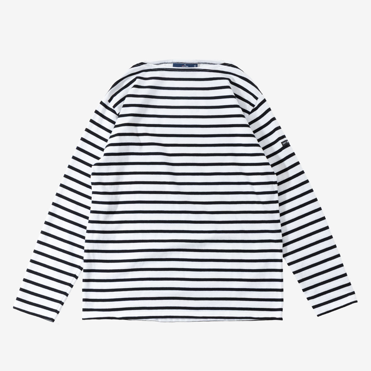 セントジェームス バスクシャツ ボートネック 白 定番 長袖 美品 SAINT JAMES【セントジェームス】ボートネック長袖ボーダーバスク