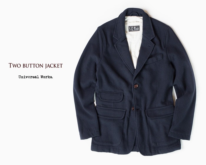 ユニバーサル ワークス ツーボタン テーラード ジャケット UNIVERSAL WORKS TWO BUTTON JACKET 15113  ウールツイル ビジネス 出張