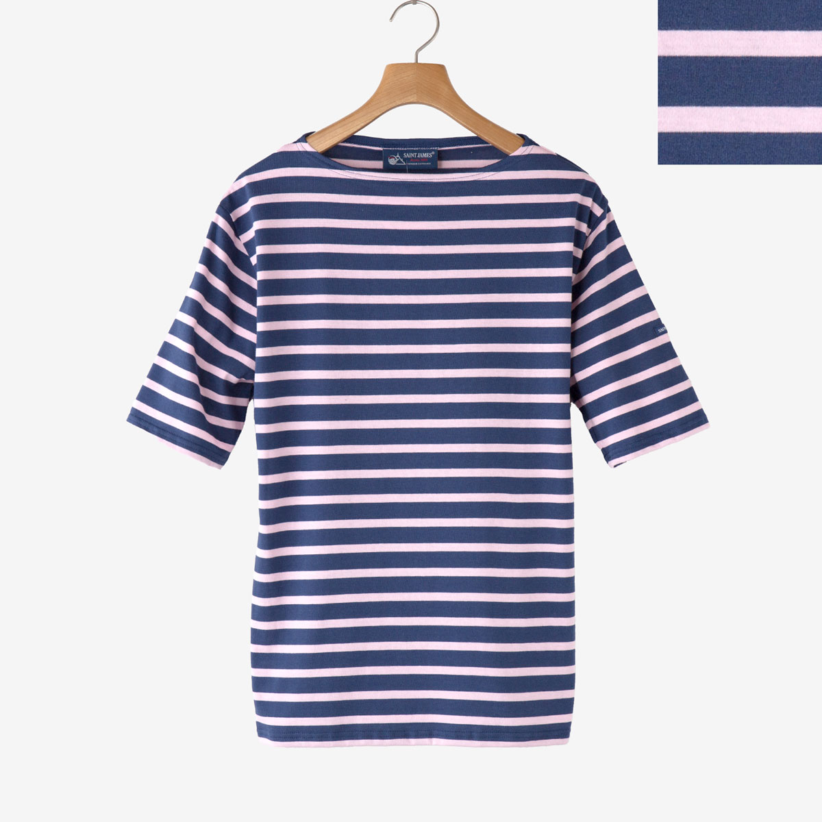 ピ*チ様 SAINT JAMES 半袖Tシャツ M 白/紺　★新品★ SAINT JAMES（セントジェームス） 日本正規品 ピリアック ボーダー