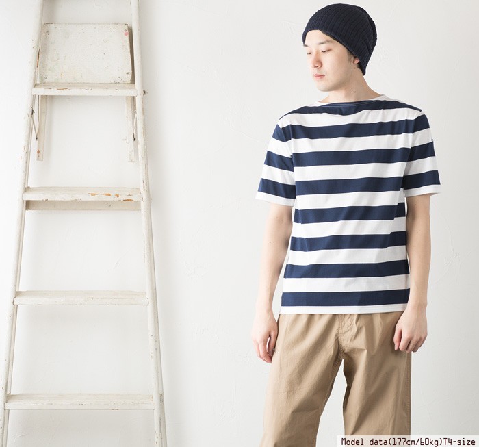 セントジェームス ピリアック ワイド ボーダー 半袖 Tシャツ