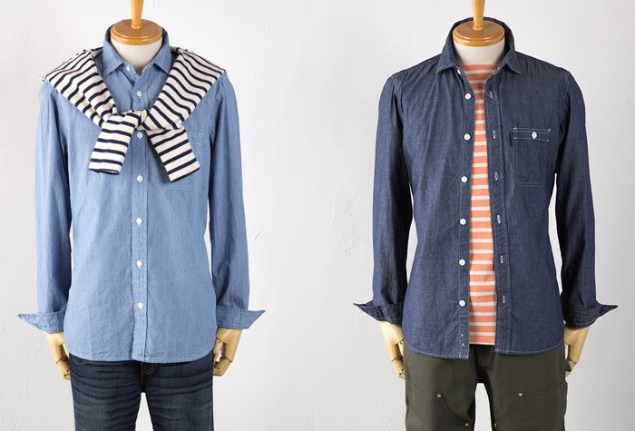 セントジェームス シャツ 長袖 シャンブレーシャツ SAINT JAMES
