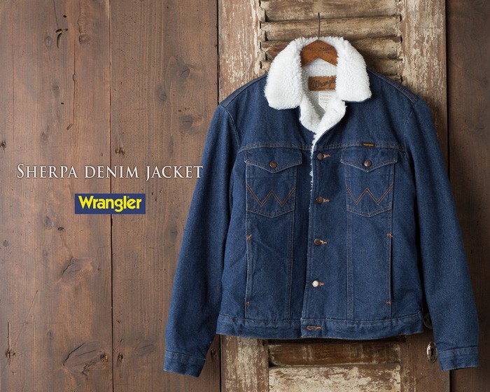 ラングラー デニムジャケット デニム シェルパ ジャケット 14オンス ブロークンデニム ランチコート WRANGLER COWBOYCUT  SHERPA LINED DENIM JACKET 74255PW