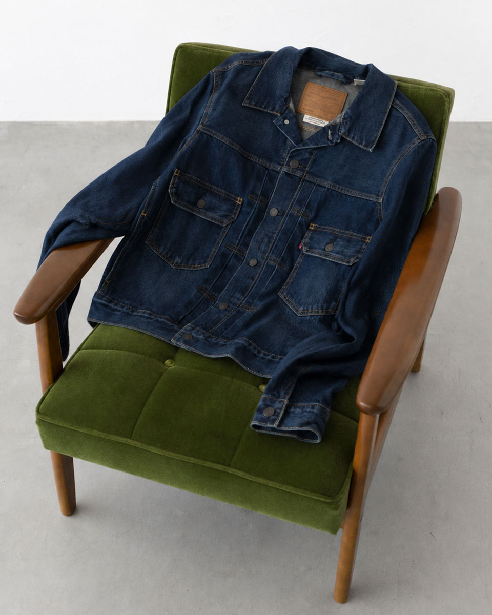 LEVI'S 2nd トラッカージャケット デニムジャケット セルビッチ Gジャ Levis PReMIUM リーバイス Gジャン タイプ2 セカンド デニム
