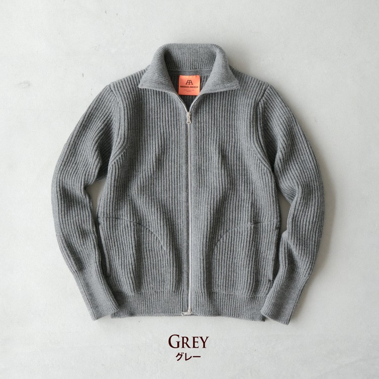 t*o様 アンデルセンアンデルセン/カーディガン/S/グレー アンデルセンアンデルセン ANDERSEN-ANDERSEN ドライバーズニット