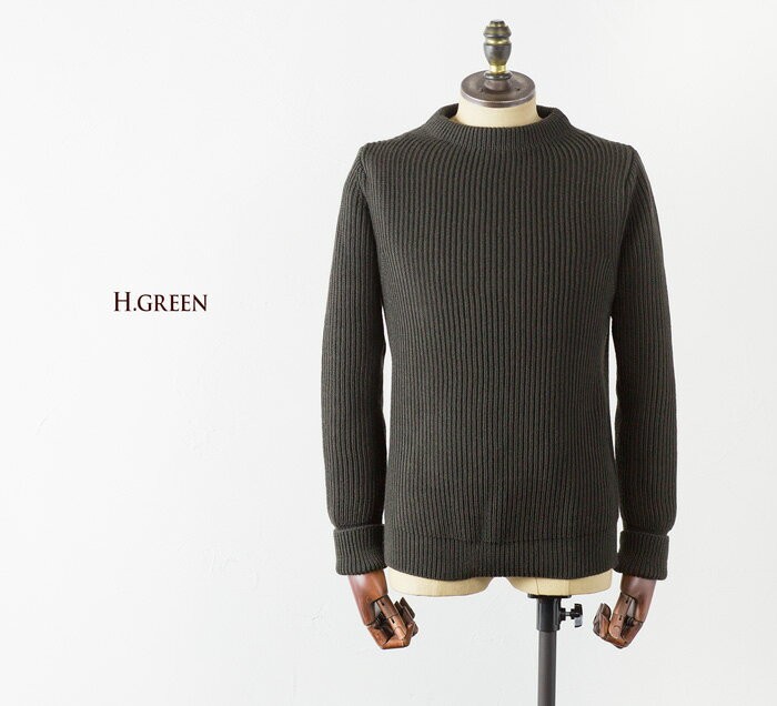 アンデルセンアンデルセン ネイビー クルーネック セーター AA1821002/AA-72102/AD-002 5GG THE NAVY CREW-NECK - 0