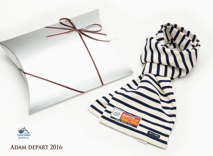 【未使用品】SAINTJAMES セントジェームス　マフラー　ストライプ SAINT JAMES - 新品 セントジェームスマフラーの通販 by yousan