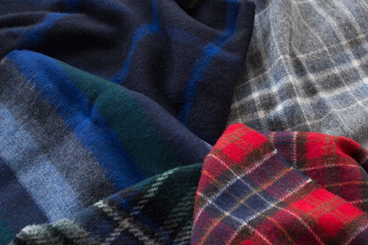 イギリス製 Barbour MOON社製 チェック マフラー バブアー バブアー Barbour ムーンスカーフ MOON SCARF マフラー チェック