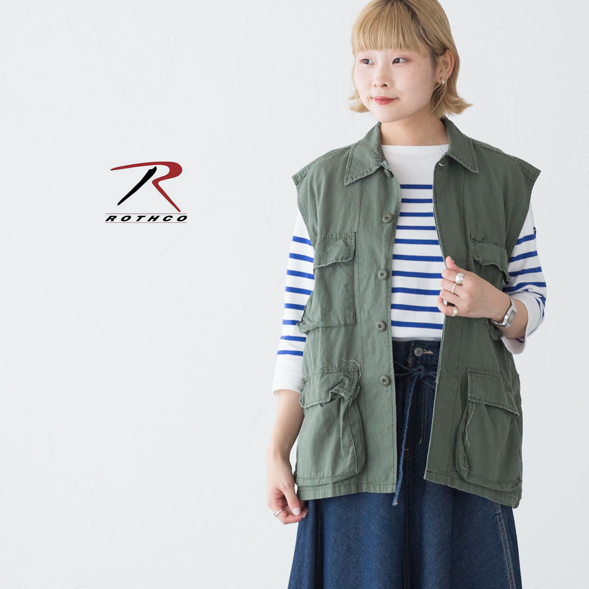 FRAMeWORK【ROTHCO/ロスコ】別注ノースリーブ MA-1 ベスト ROTHCO/ロスコ】BDU SHIRTS NO SLEEVE / ベスト / ノースリーブ