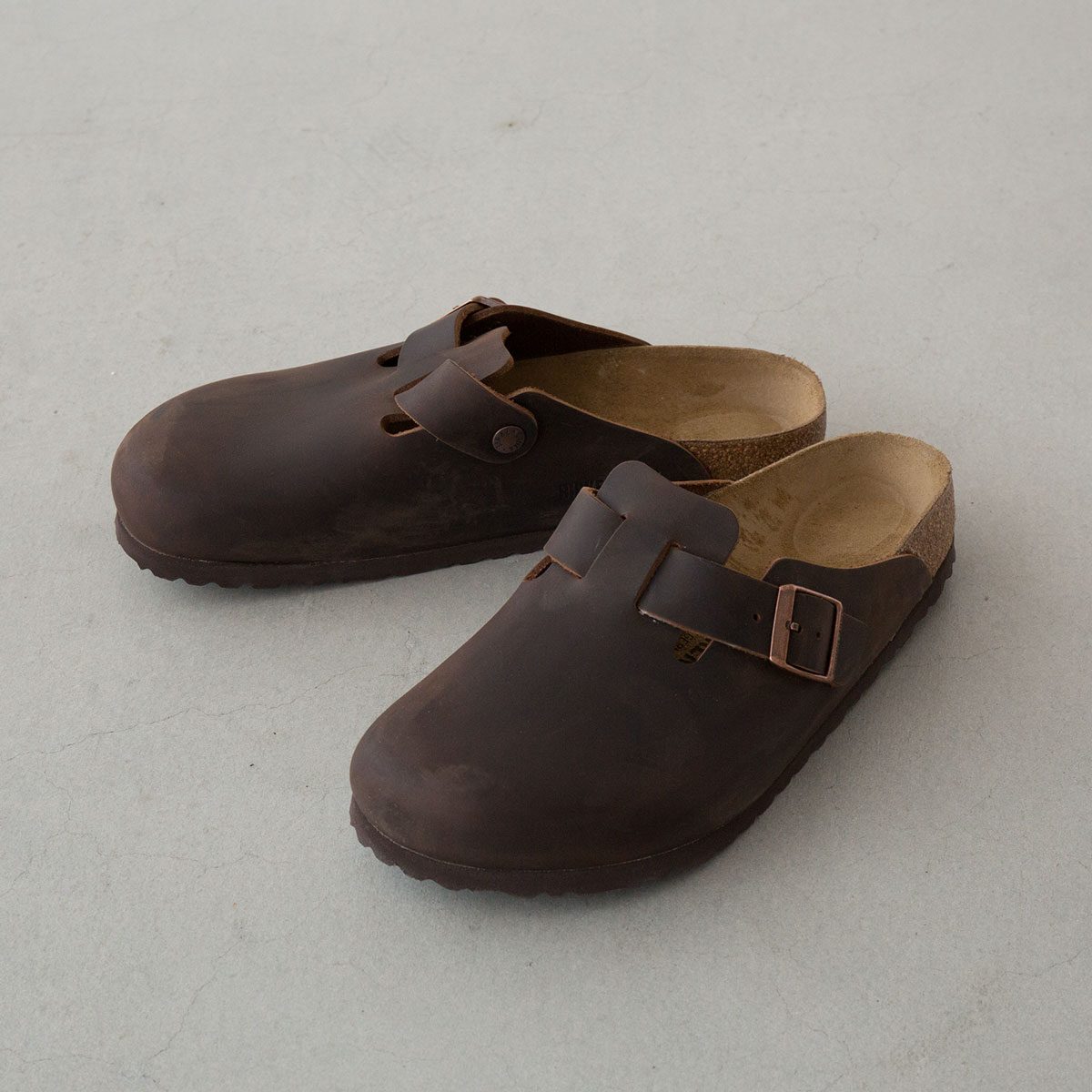BIRKENSTOCK BOSTON Oiled Leather ( NARROW FIT ) HABANA