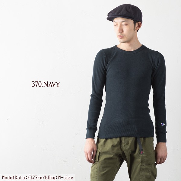 チャンピオン サーマル ロングスリーブ Tシャツ C3-Q405/C3-E430