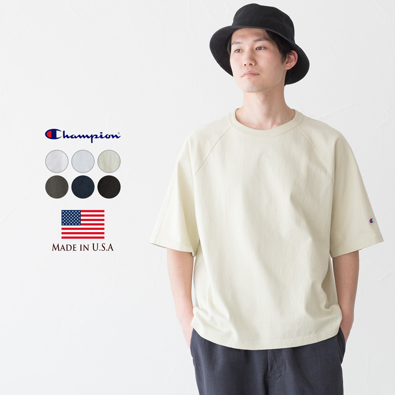 チャンピオン T1011 アメリカ製 ラグランスリーブ 半袖 Tシャツ C5