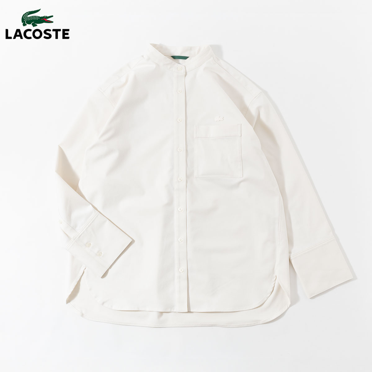 LACOSTE（ラコステ） ロングカフススタンドカラーシャツ CF003J-99 