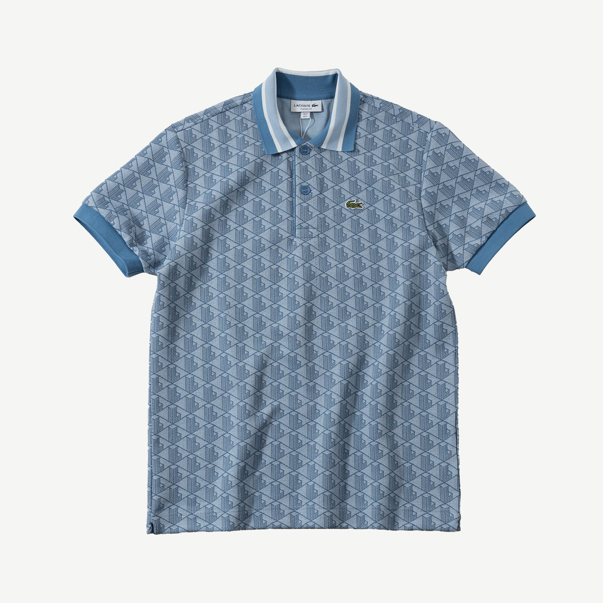 LACOSTE（ラコステ） モノグラム ジャカード ポロシャツ DH1417 DH0073