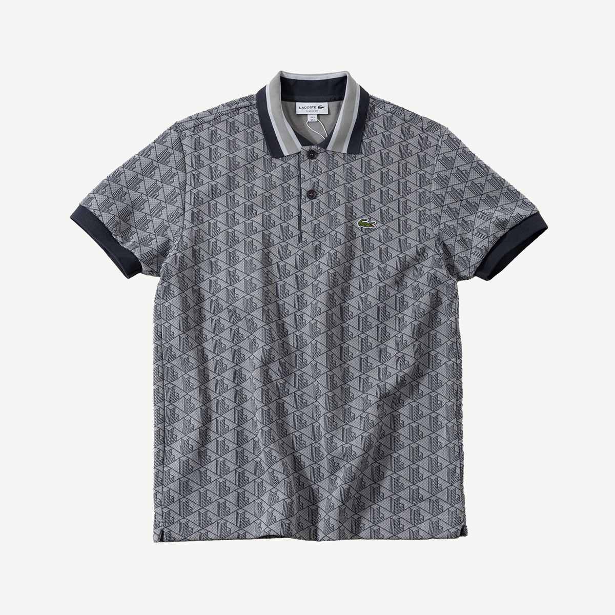 LACOSTE（ラコステ） モノグラム ジャカード ポロシャツ DH1417 DH0073