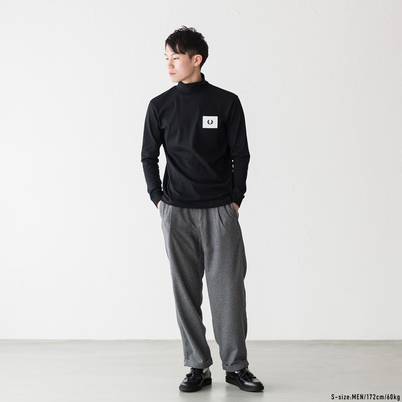 フレッドペリー ハイネック ロングスリーブ Tシャツ F1789 : ココチヤ