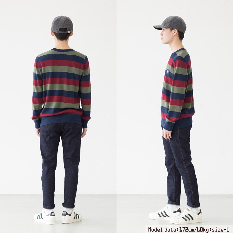 20%OFF】アディダス オリジナルス ボーダー ニット セーター