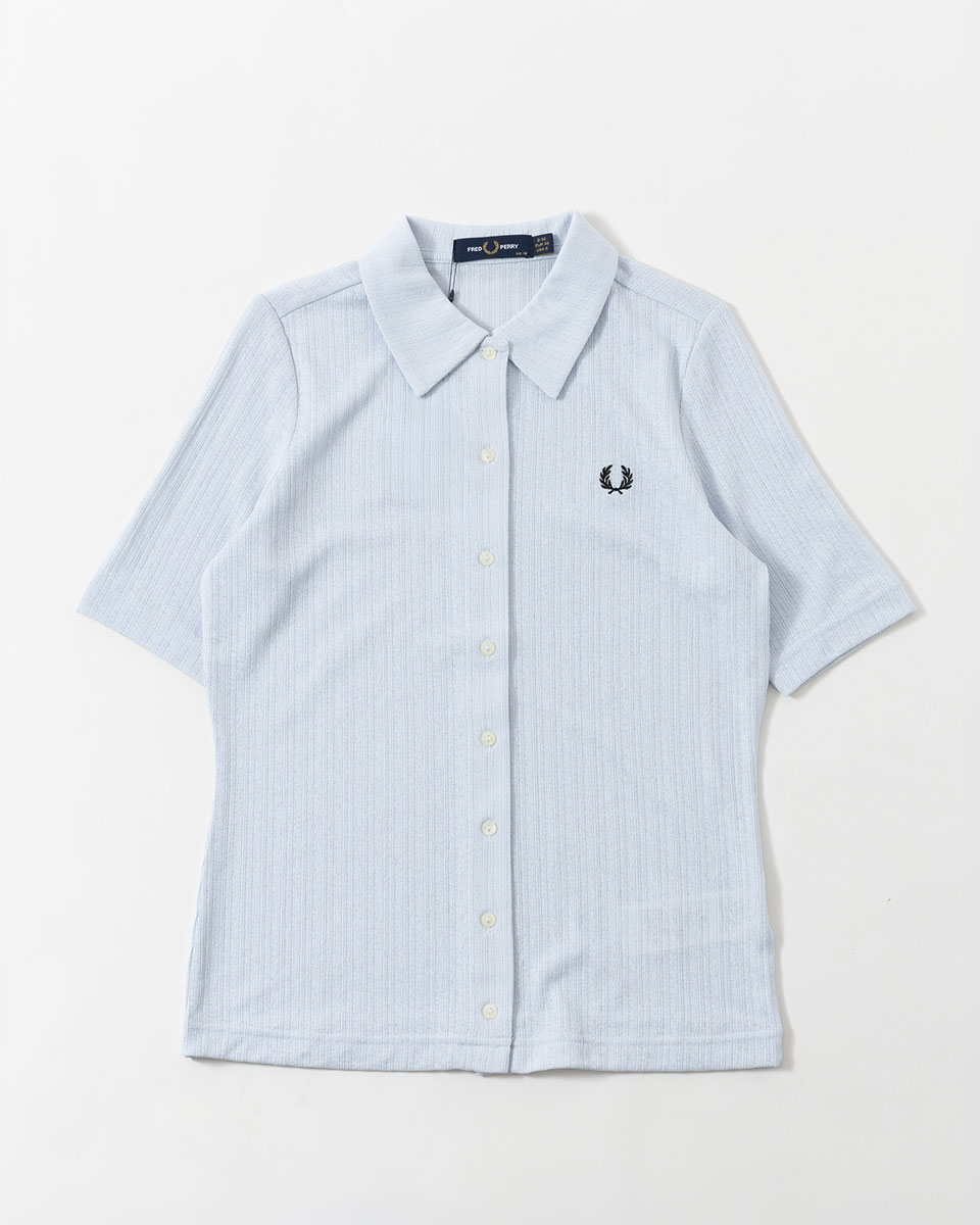 FRED PERRY（フレッドペリー） ボタン スルー シアー リブ ポロシャツ