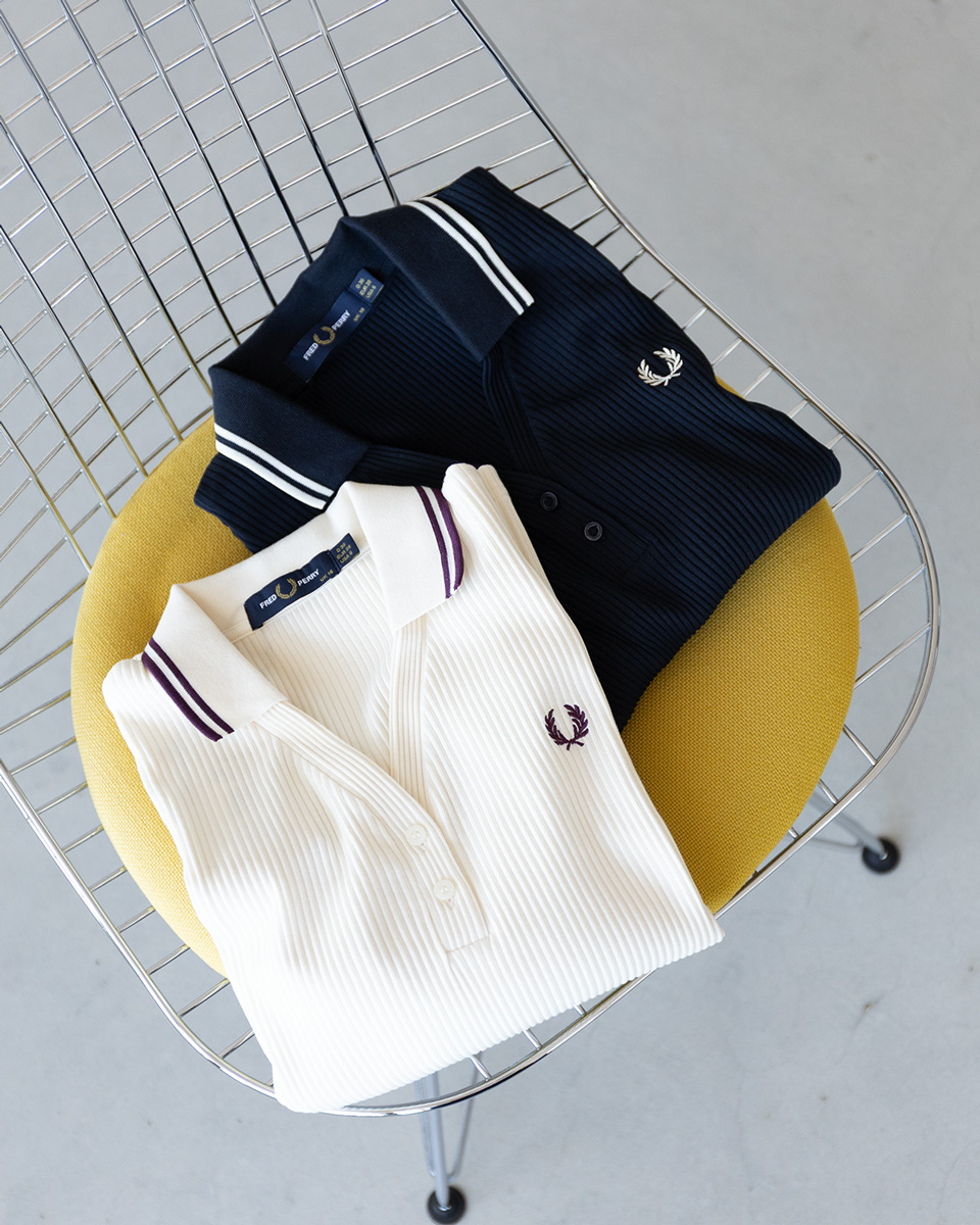 FRED PERRY（フレッドペリー） ツイン ティップド リブ ポロシャツ