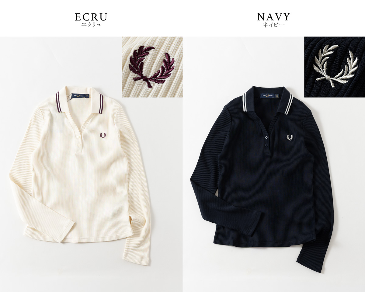 FRED PERRY（フレッドペリー） ツイン ティップド リブ ポロシャツ