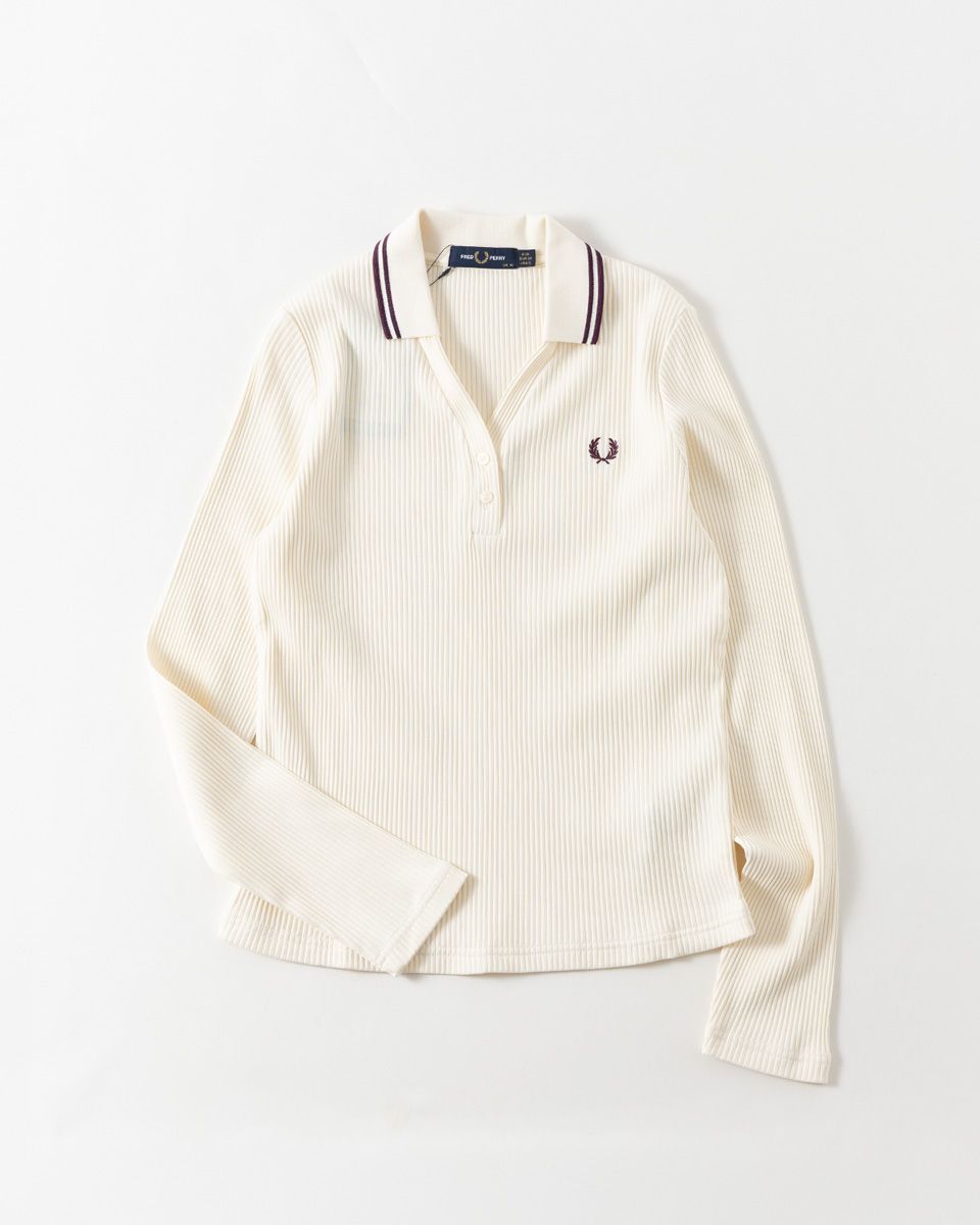 FRED PERRY（フレッドペリー） ツイン ティップド リブ ポロシャツ