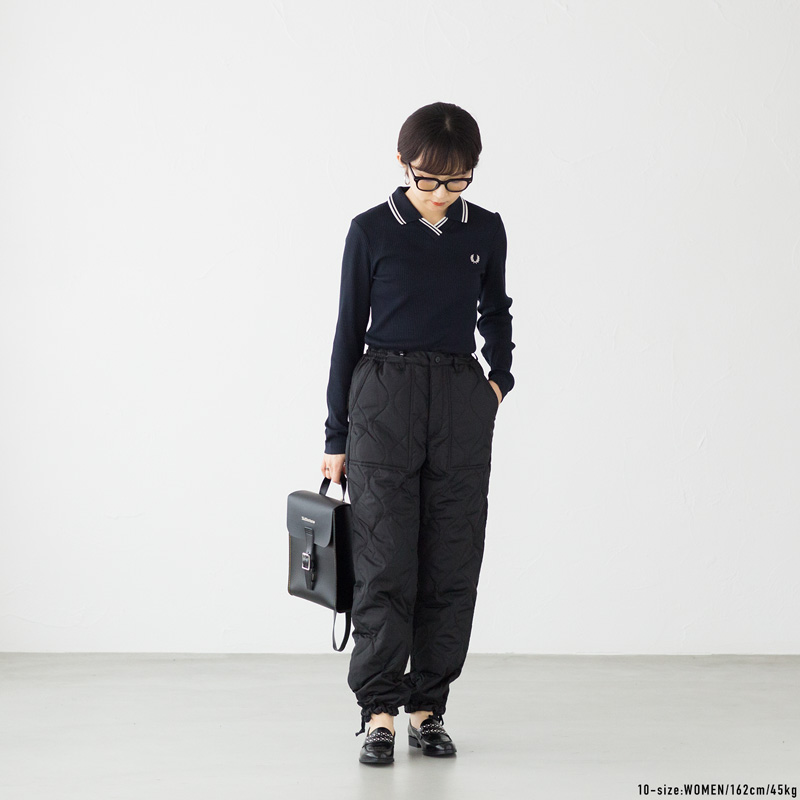[FRED PERRY/フレッドペリー] ツインティップライン リブポロシャツ FRED PERRY/フレッドペリー] 別注 ツインティップライン リブ