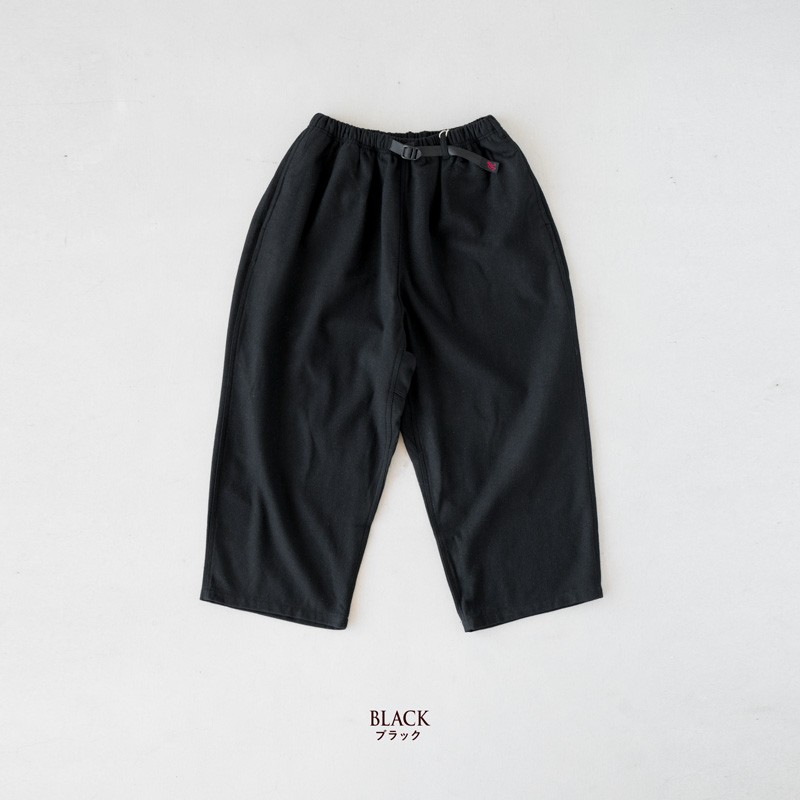 60％OFF】 fufufuバルーンパンツ ウール黒 カジュアルパンツ 