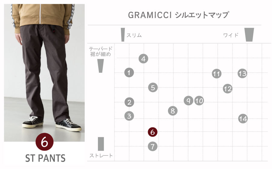 グラミチ STパンツ サイズL グレー GRAMICCI グラミチ ST-PANTS スタンダード パンツ STパンツ